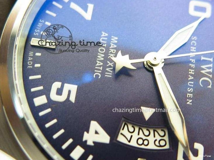 MIROTIME 0405 Mark XVII Le Petit Prince MK Maker 1:1 Best Edition SS Blue Dial A2892 On Brown Leather Strap GoodFit 7379